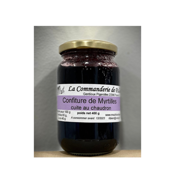 Confiture myrtilles non bio 400g