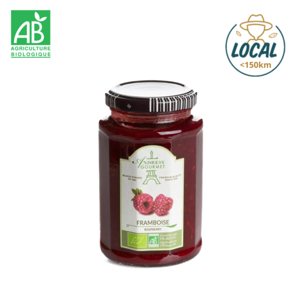 Confiture Framboise Bio Andrésy