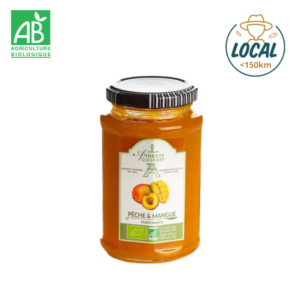 confiture pêche mangue bio andrésy