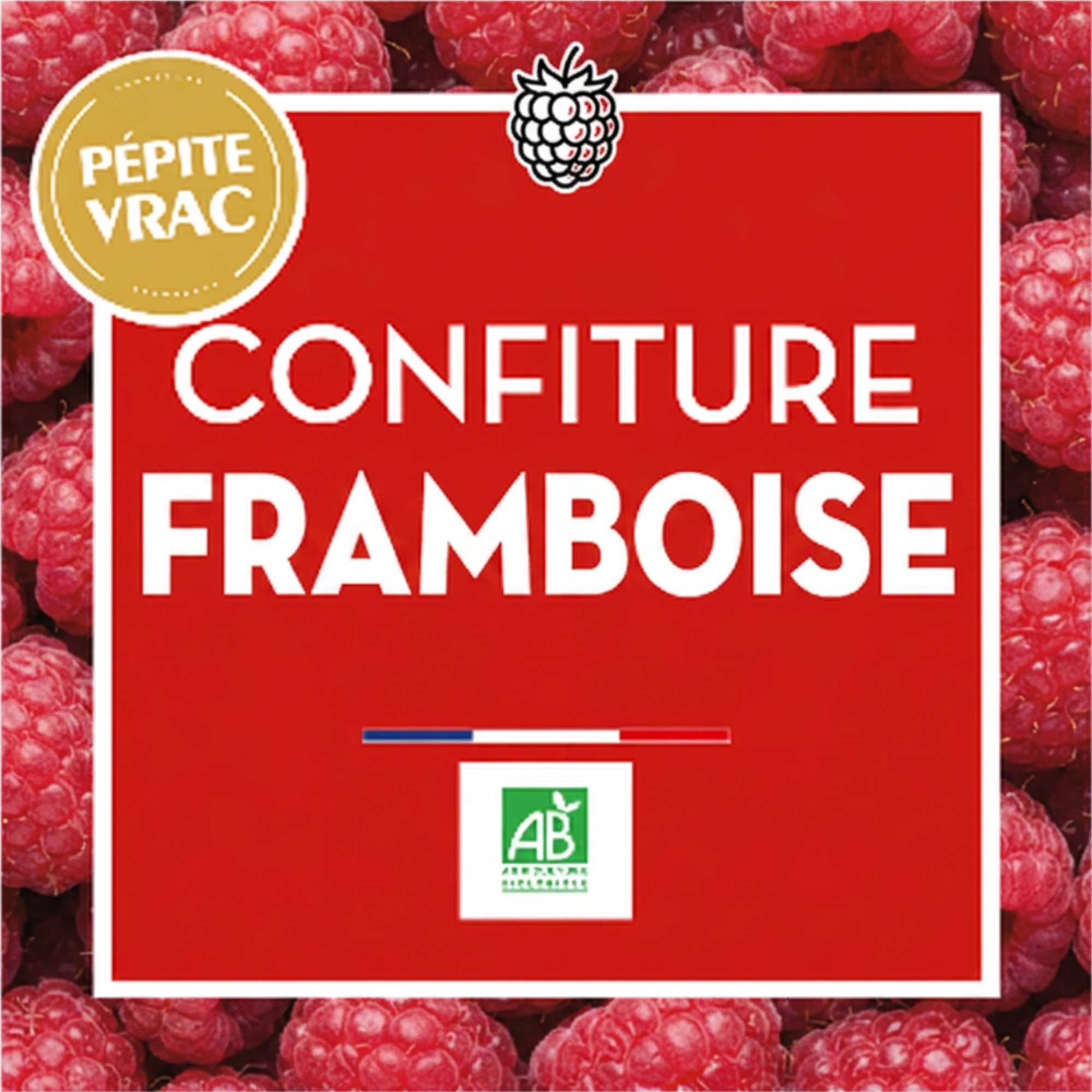 confiture framboise bio jean bouteille versailles