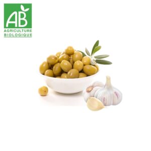 olives vertes ail