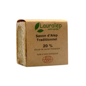 savon-d-alep-bio-a-20-huile-de-laurier-200g-lauralep