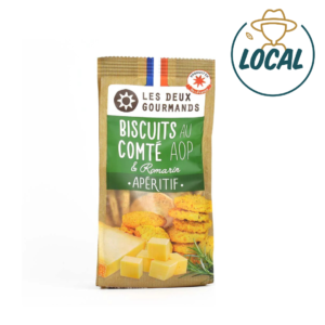 Biscuits salés artisanaux au Comté AOP et Romarin Versailles 2 gourmands