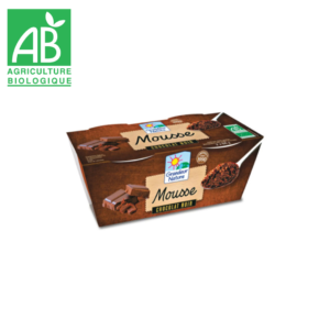 Mousse chocolat noir bio grandeur nature