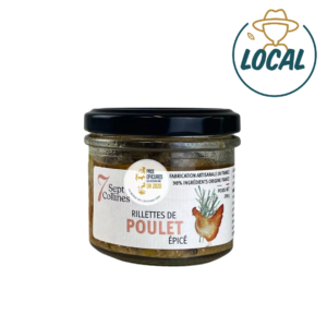 tartinade Rillettes de poulet épicé les 7 collines Vesailles
