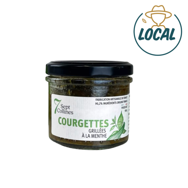 Courgettes Grillées à la Menthe Les 7 collines